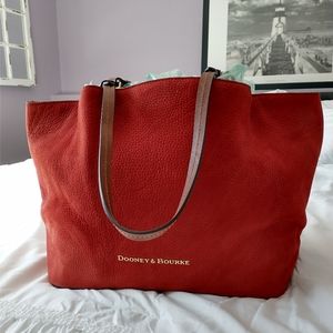 Dooney & Bourke Red Nubuck Flynn